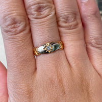Single stone gypsy ring from 1905-Antique rings-The Antique Ring Shop