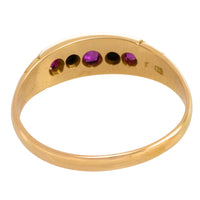 Edwardian ruby and old cut diamond ring from 1913-Antique rings-The Antique Ring Shop