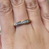 Channel set diamond ring-wedding rings-The Antique Ring Shop