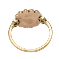 Tourmaline pearl and rose diamond ring-Antique rings-The Antique Ring Shop