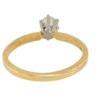 Diamond solitaire ring in 14 carat gold-engagement rings-The Antique Ring Shop