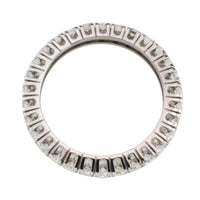 White gold eternity band with diamonds