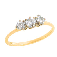 Edwardian old cut diamond ring in 18 carat gold