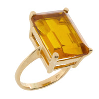 Citrine ring in 14 carat gold-Vintage Rings-The Antique Ring Shop