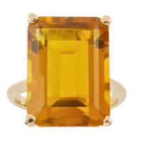 Citrine ring in 14 carat gold-Vintage Rings-The Antique Ring Shop