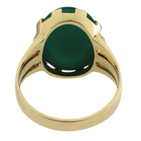 Vintage cabochon chrysoprase ring-Vintage Rings-The Antique Ring Shop