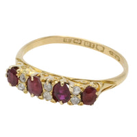 Edwardian ruby and diamond ring from 1910-The Antique Ring Shop