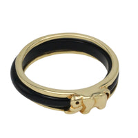 Onyx elephant ring in 14 carat gold-Rings-The Antique Ring Shop