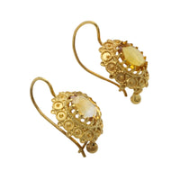 Vintage 14 carat gold earrings-Earrings-The Antique Ring Shop
