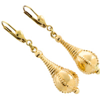 Vintage pendant earrings in 14 carat gold-The Antique Ring Shop