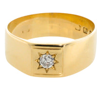 Diamond gypsy ring from 1926-gents rings-The Antique Ring Shop