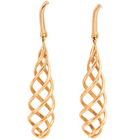 Spiral earrings in 18 carat gold-Earrings-The Antique Ring Shop