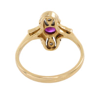 Art Deco ruby and diamond ring