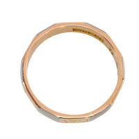 Vintage yellow and white gold wedding band-wedding rings-The Antique Ring Shop