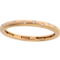 14 carat gold band with diamonds