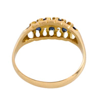 Edwardian sapphire and diamond ring from 1905-Antique rings-The Antique Ring Shop
