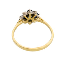 Sapphire and diamond ring in 18 carat gold
