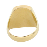 Vintage signet agate intaglio ring in 14 carat gold