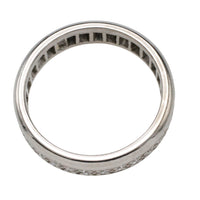 18 carat white gold eternity band with diamonds
