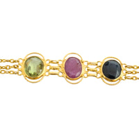 Multi gen collier in 18 carat gold