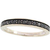 White gold ring with sapphires