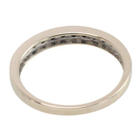 White gold ring with sapphires