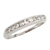 Platinum ring with diamonds