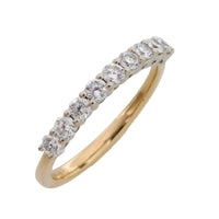 Diamond half eternity band