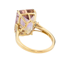 Amatrine and diamond ring