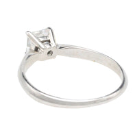 Princess cut diamond ring in white gold