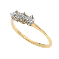 Edwardian old cut diamond ring in 18 carat gold
