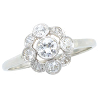 Antique five old cut diamond ring-The Antique Ring Shop