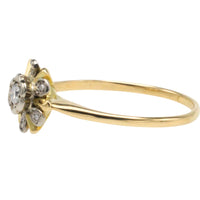 Vintage diamanten cluster ring van 18 karaat goud