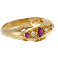Ruby and diamond ring from 1918-Antique rings-The Antique Ring Shop