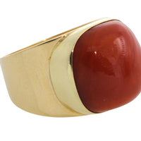 Vintage 14 carat gold cabochon ring-Vintage Rings-The Antique Ring Shop