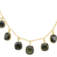 Tourmaline collier in 22 carat gold-colliers-The Antique Ring Shop