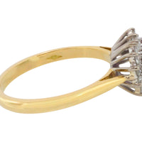 Vintage ruby and diamond ring in 18 carat gold-The Antique Ring Shop