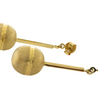 Pendant sphere earrings in 14 carat gold-Earrings-The Antique Ring Shop