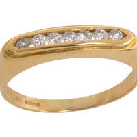 Channel set diamond ring-wedding rings-The Antique Ring Shop