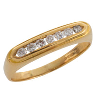 Channel set diamond ring-wedding rings-The Antique Ring Shop