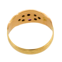 Victorian ruby and diamond ring in 18 carat gold-Antique rings-The Antique Ring Shop