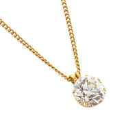 Old European cut diamond pendant-Pendants-The Antique Ring Shop