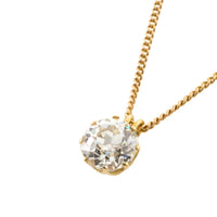 Old European cut diamond pendant-Pendants-The Antique Ring Shop