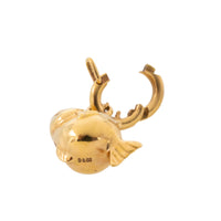 Diamond fish charm in 18 carat gold-Pendants-The Antique Ring Shop