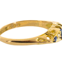 Edwardian sapphire and diamond ring from 1912-Antique rings-The Antique Ring Shop