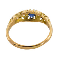 Edwardian sapphire and diamond ring from 1912-Antique rings-The Antique Ring Shop