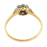 Vintage 18 carat gold ruby and diamond ring-Vintage Rings-The Antique Ring Shop