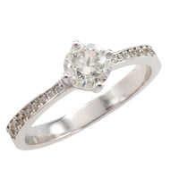 Diamond ring in 18 carat white gold-engagement rings-The Antique Ring Shop