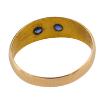 Edwardian sapphire and rose diamond ring-Antique rings-The Antique Ring Shop