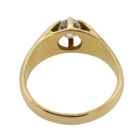 Vintage 14 carat gold brilliant cut diamond ring-gents rings-The Antique Ring Shop